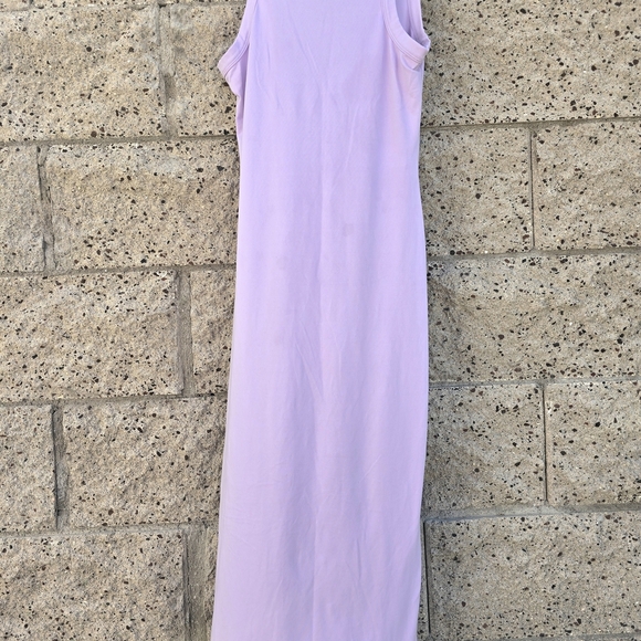 Women's Lilac Heart Hips Sleeveless Midi Dress - Picture 13 of 15